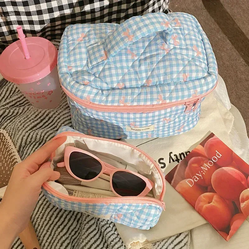 trousse de maquillage pour femmes, 1 pièce, grande capacité, organisateur de cosmétiques de voyage, pochette de toilette, sac de rangement étanche pour salle de bain pour filles