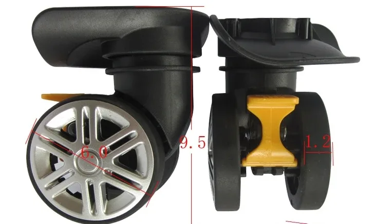 w015 a-19 a19 a02 a-02 bagages valise accessoires double rangée roues universelles boîtier de chariot double roue réparation remplacement