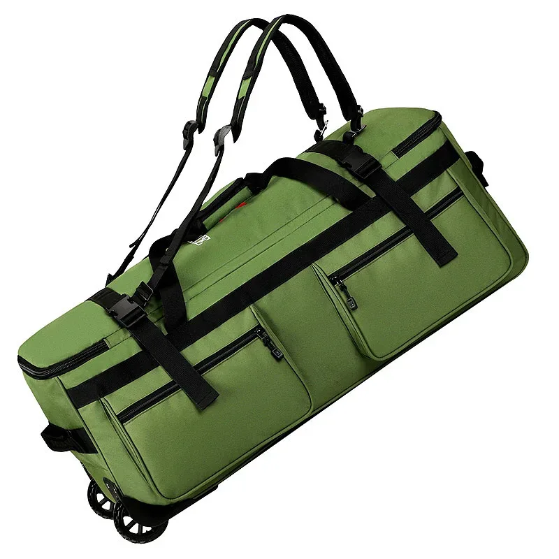 sac de voyage grand format 100l, sac à bagages à main, sac à roulettes d'extérieur, sac de rangement pour vêtements, sac à dos double épaule, imperméable et résistant à l'usure