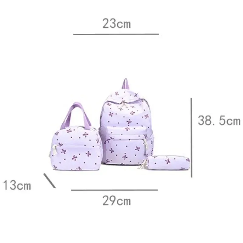 1 ensemble de sacs à dos 3 en 1 pour femmes, étudiantes, grande capacité, sac à dos de voyage décontracté, sac à dos élégant et polyvalent pour ordinateur portable, pour l'école