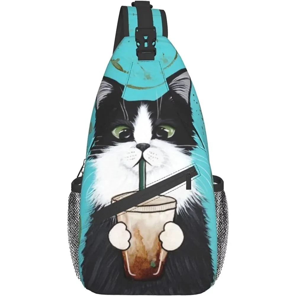 sac à dos à bandoulière pour hommes et femmes, sacoche de poitrine unisexe pour voyage, randonnée