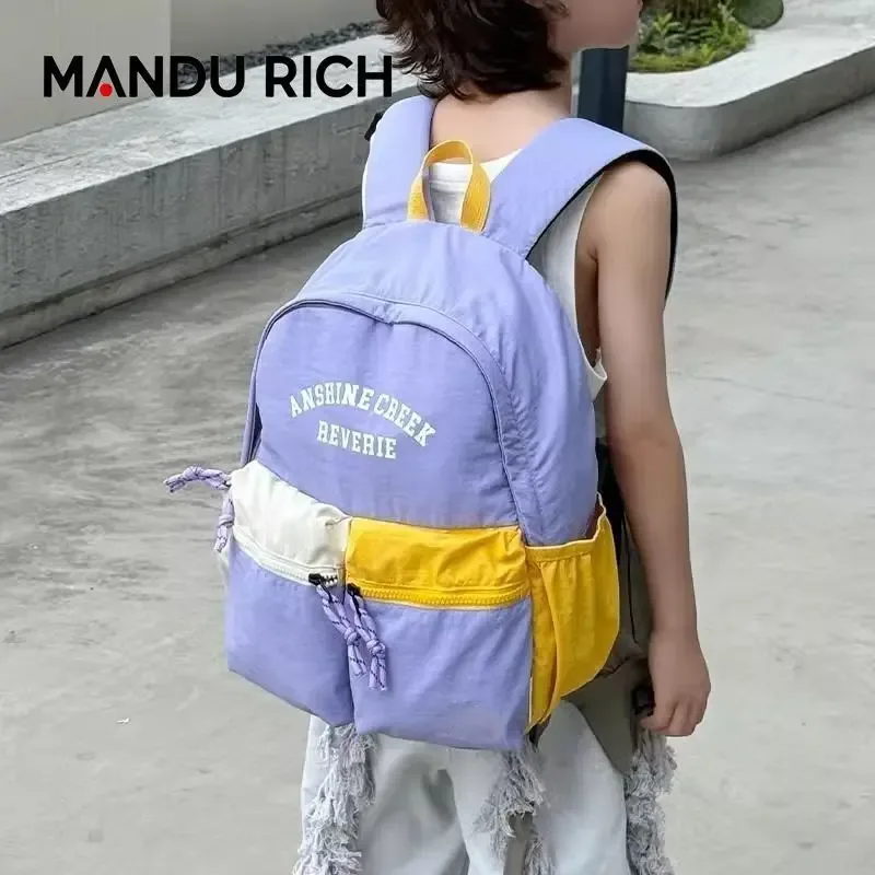 sac à dos en nylon 2026, nouvelle collection mode coréenne, sac à livres grande capacité, léger et hydrofuge, unisexe