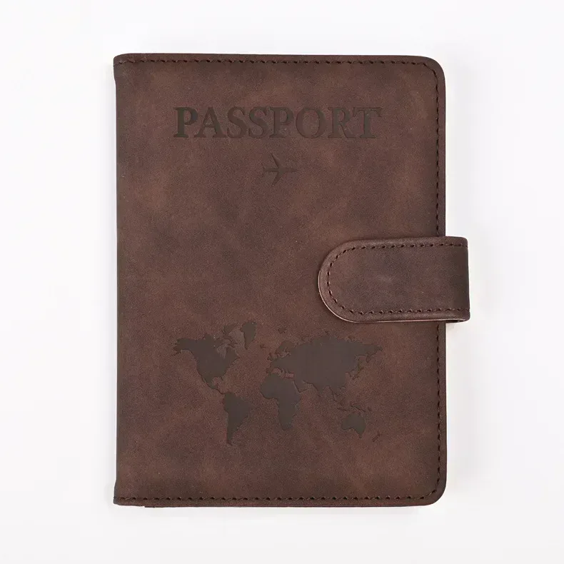 couvertures de passeport pour femmes et hommes, porte-passeport avec lettres imprimées, clips pour billets de vol, porte-carte de crédit bancaire, organisateur de voyage pour passeport
