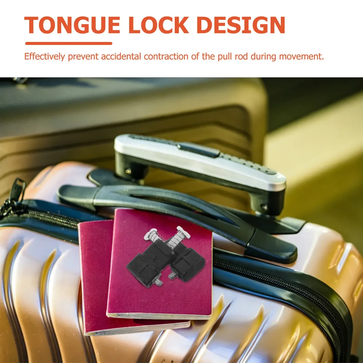bouton serrure valise tige ressort head ovale blanc plastique noir gris voyage rechange pods voyage