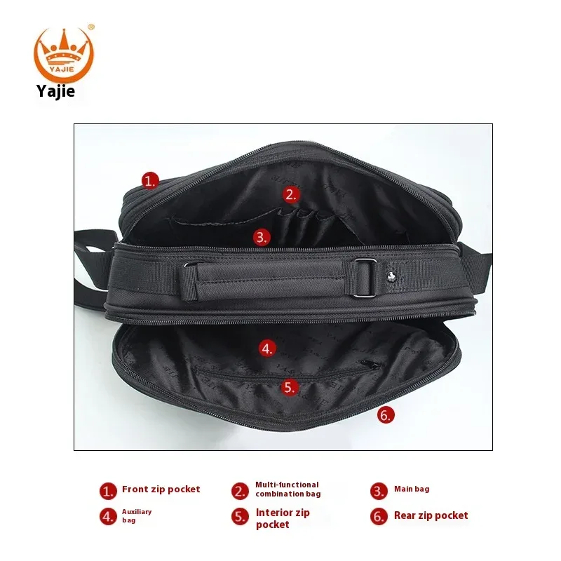 sac à bandoulière pour hommes, sacoche de messager, petite mallette d'affaires, grande capacité, multifonction, mode décontractée, étanche