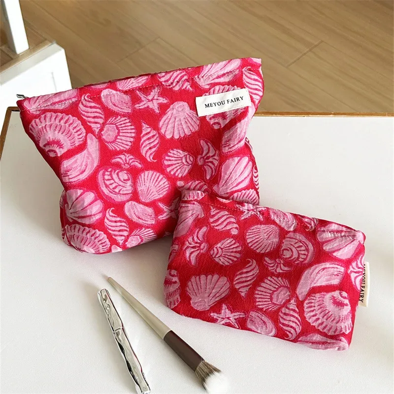 trousse de maquillage française de niche grande capacité et haute qualité esthétique, sac à main pour femme pour voyage et rangement, trousse de toilette en tissu