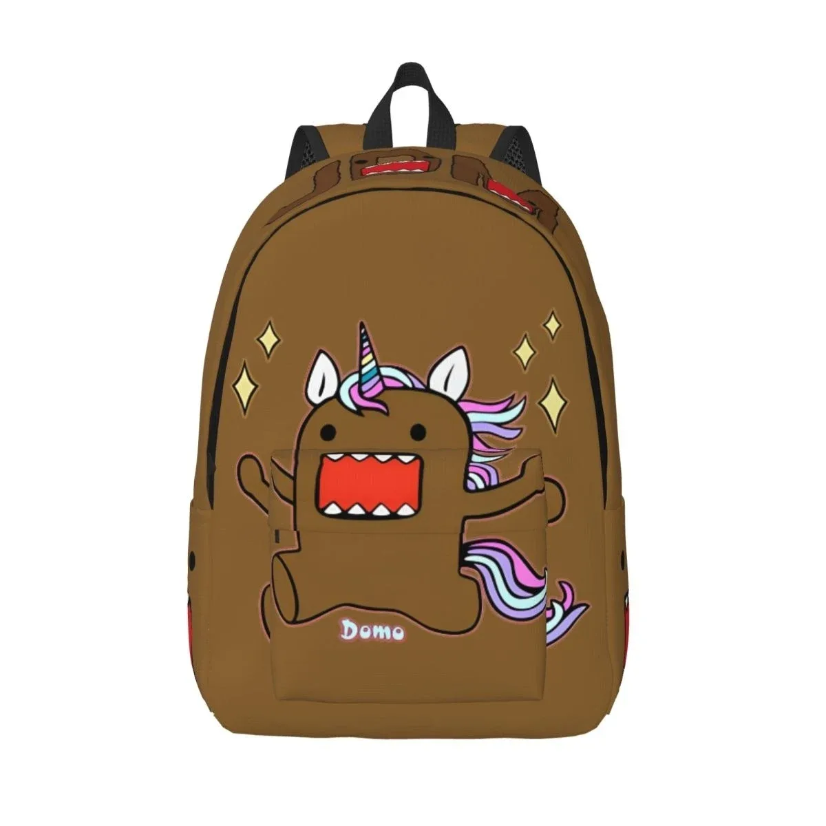 jdm domo kun poupée visage mode sac à dos durable étudiant affaires mignon drôle sac à dos pour hommes femmes ordinateur portable sacs en toile