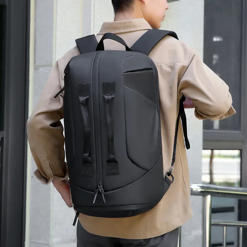 sac à dos pour hommes sac à dos de voyage portable à double dos sac à dos étanche de grande capacité sac à dos d'embarquement multifonctionnel