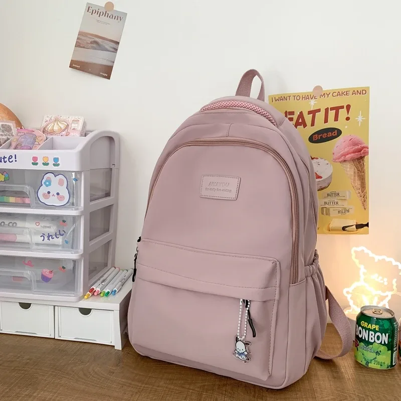 nouveau sac à dos tendance pour femme et homme, grande capacité, imperméable, pour collège, ordinateur portable, école, voyage, livres, style mignon et cool