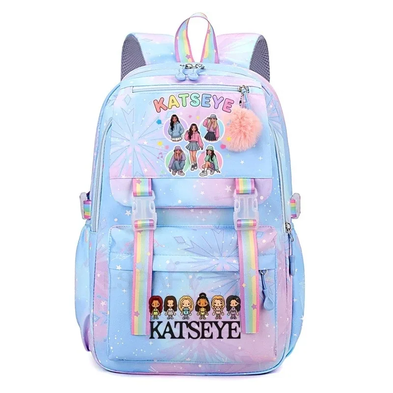 sac à dos kpop katseye pour femmes, sacs d'école multifonctionnels de grande capacité, sac à dos pour adolescents et étudiants, sac de voyage pour fans de mode