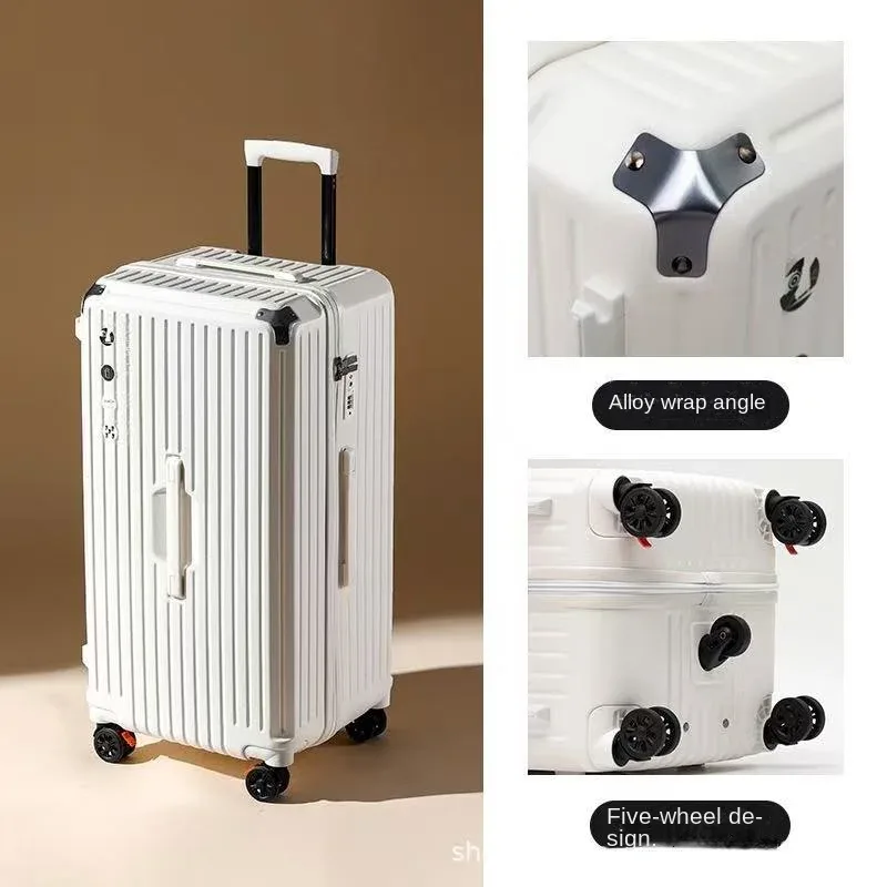 valise rouge 28/36/50 pouces, bagages de grande taille avec cinq roues abs + pc, valises de cabine de 20 pouces, sac de voyage, boîtier de chariot à fermeture éclair