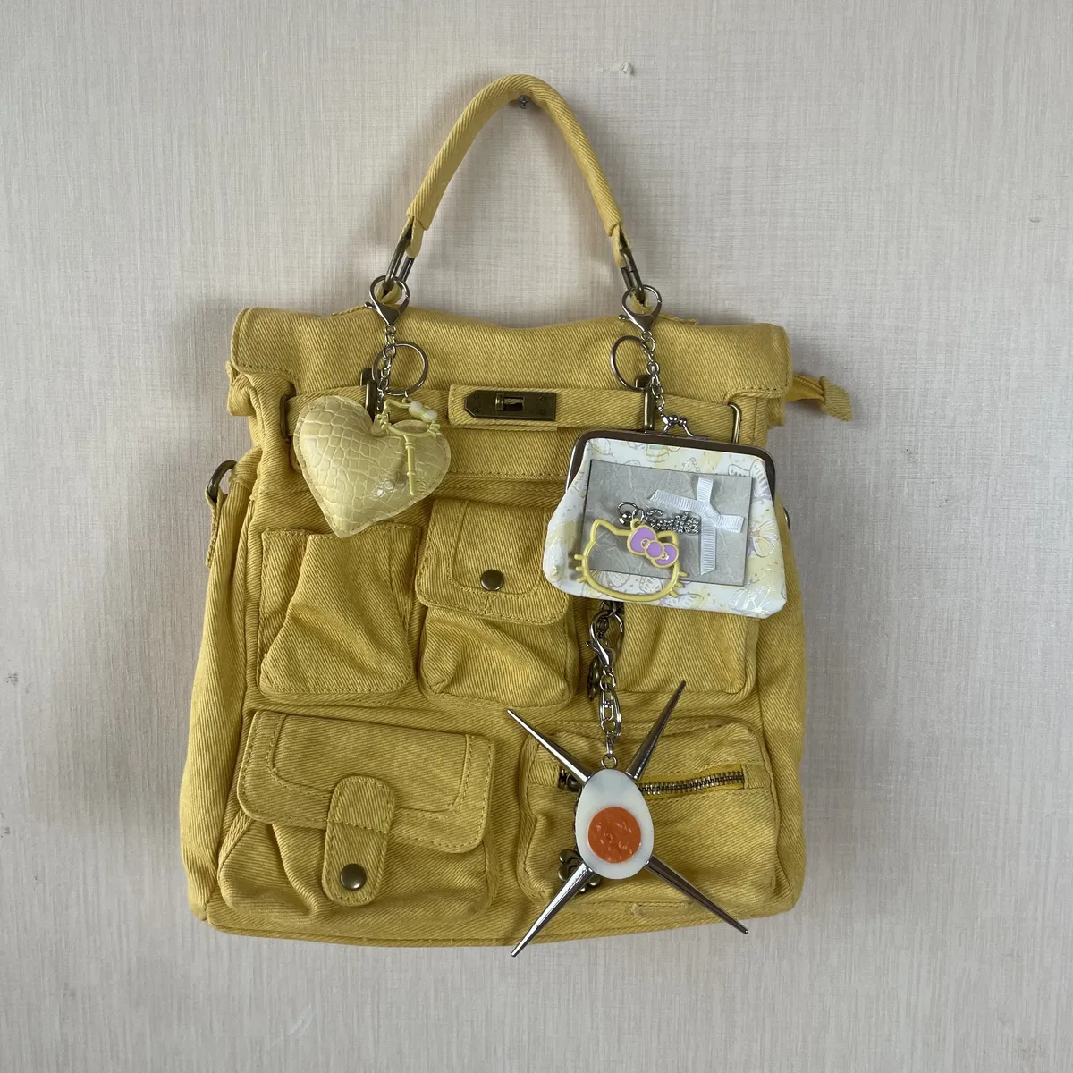 original marque de créateur lavage denim épice fille mignon rétro sac à dos faire vieux sac à dos cartable ordinateur sacs pour les femmes