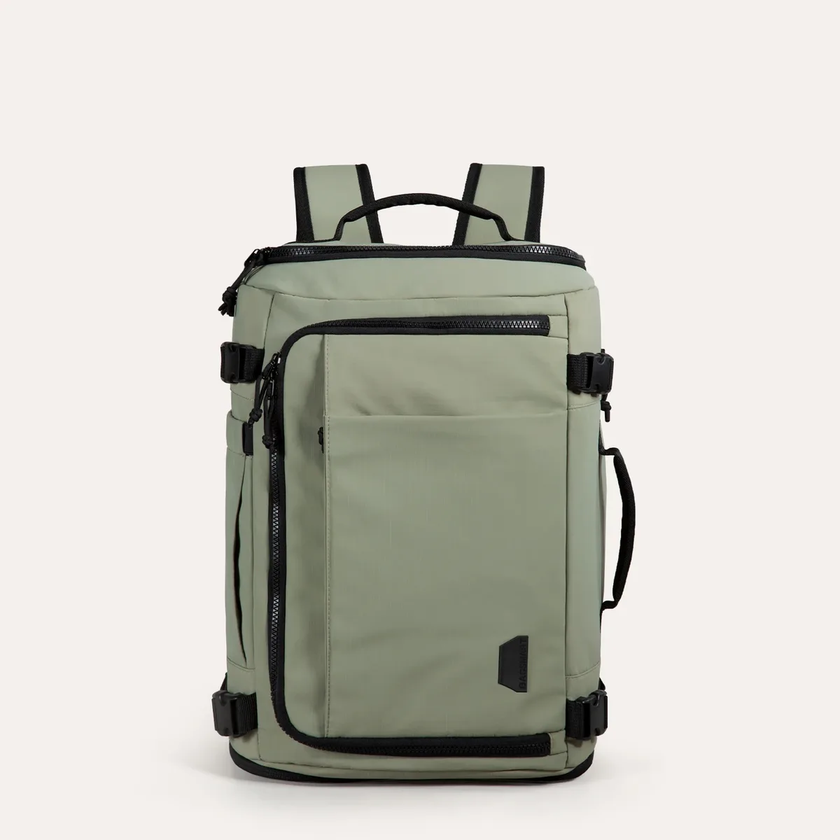 sac dos pvc beige clair poches multiples compression souple usage voyage sport ecole shopping antivol étanche