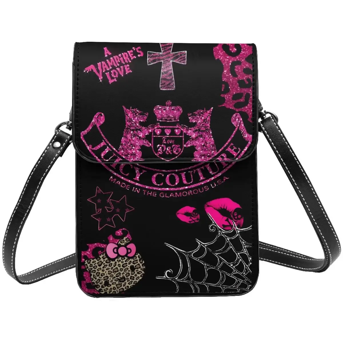 sacs à bandoulière pour femmes j-juicy-c-couture, portefeuilles, sac à main pour téléphone portable à écran tactile, sac à main en cuir souple avec sangle
