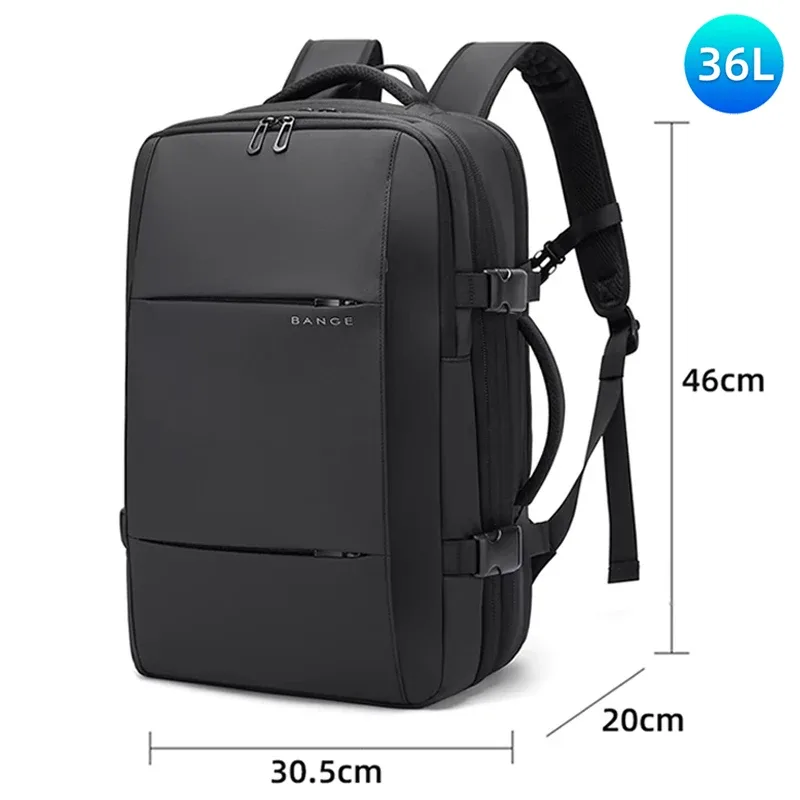 sac dos oxford université noir polyester compression vide ordinateur portable pliable etendu bandoulière arquée étanche antivol