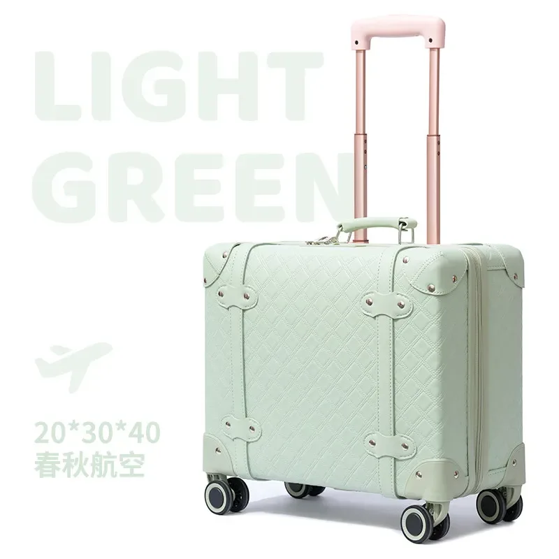 valise de luxe 16 pouces pour les courts voyages en avion - bagage à roulettes 18 pouces pour enfants, idéal pour les petites filles en voyage en avion