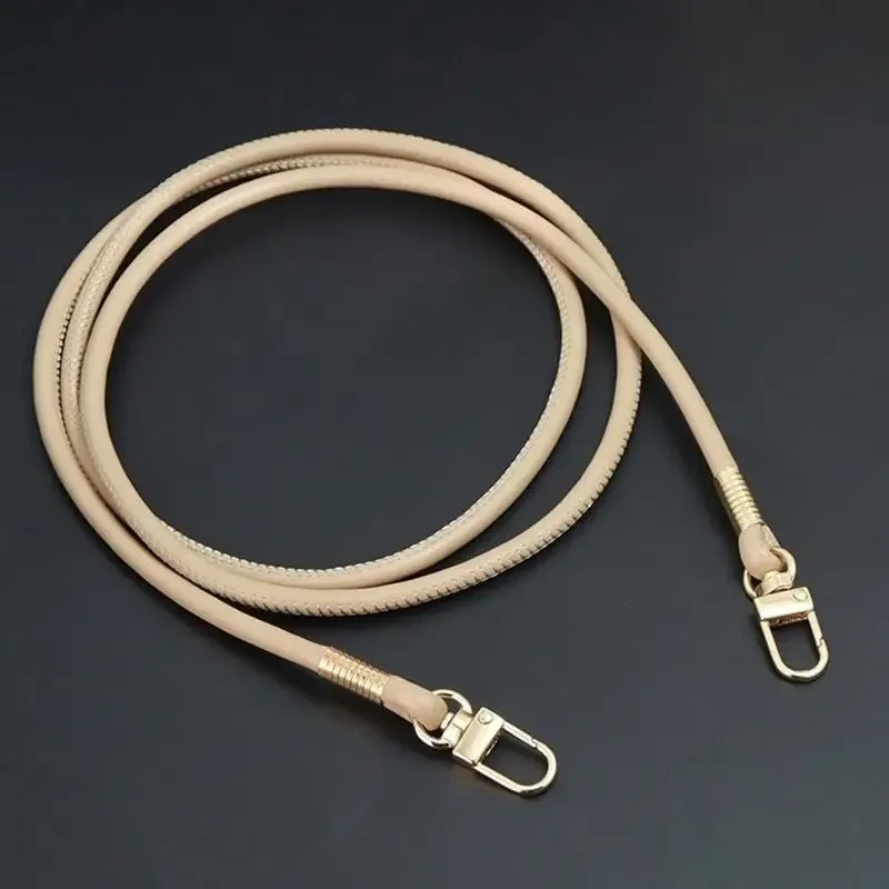 sangle de sac ronde en cuir pu, tendance, remplaçable, pour sac à bandoulière ou sac croisé, avec cordon pour étui de téléphone