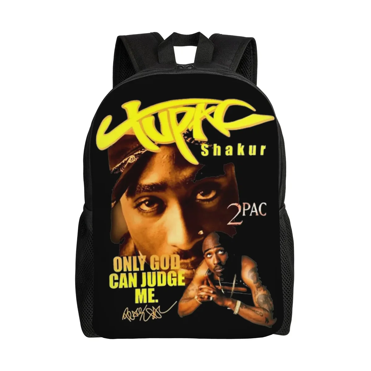 sac à dos populaire du rappeur 2pac pour hommes et femmes, sac à dos cool pour le lycée, la randonnée, les voyages, sac à dos en toile tupac pour l'université, cadeau