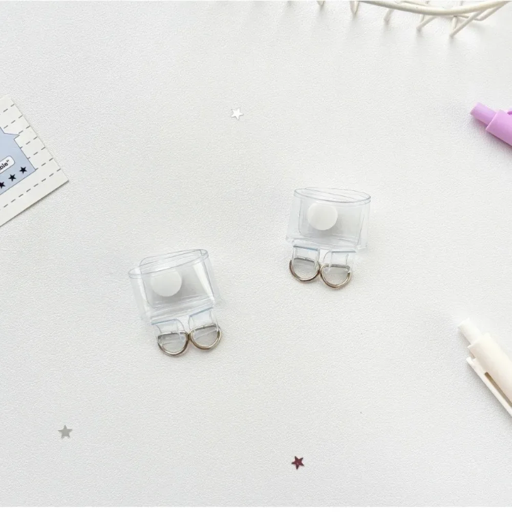 2 pièces nouvelles boucles d'extension de sangle de sac en pvc transparentes, fermoirs à pression pour sac à dos, accessoires de bagage