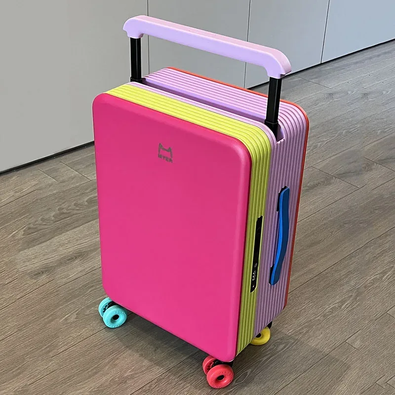 klqdzms valise 20/24 pièces, grande capacité, valise à roulettes, valise de cabine pour femmes, valise à code pour hommes avec roulettes, bagage à roulettes