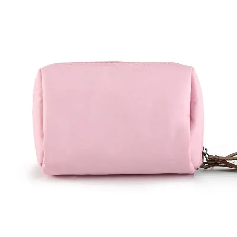 petit sac de toilette portable pour femmes, mini sac de maquillage coréen de couleur unie, grande capacité, pochette de rangement étanche, nouvelle collection 2024