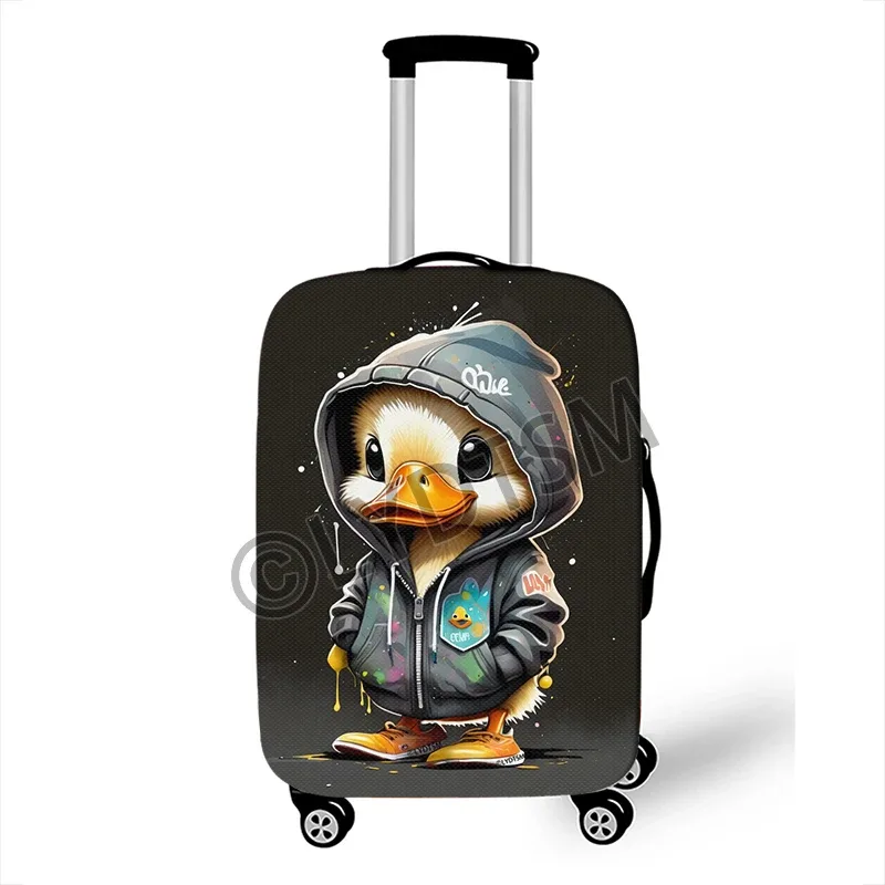 housse de bagage à motif de canard animal mignon de 18 à 30 pouces pour valise de voyage boîtier de chariot housse de protection pour valise