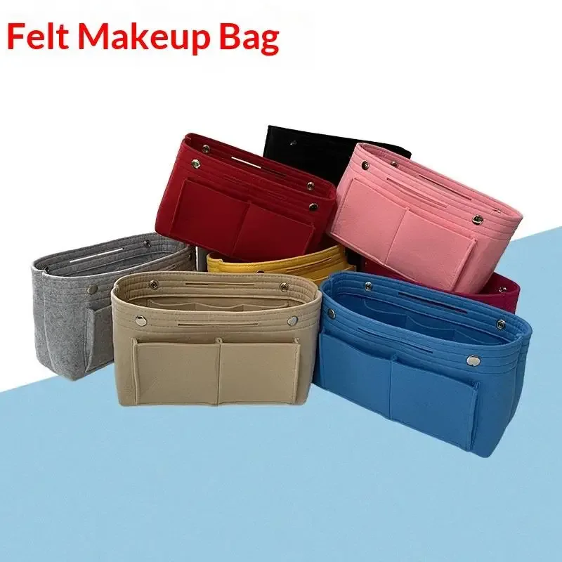 pochette de maquillage multifonction pour femmes, sac de voyage intérieur, sacs cosmétiques pour dames, organisateur de rangement portable, sac fourre-tout