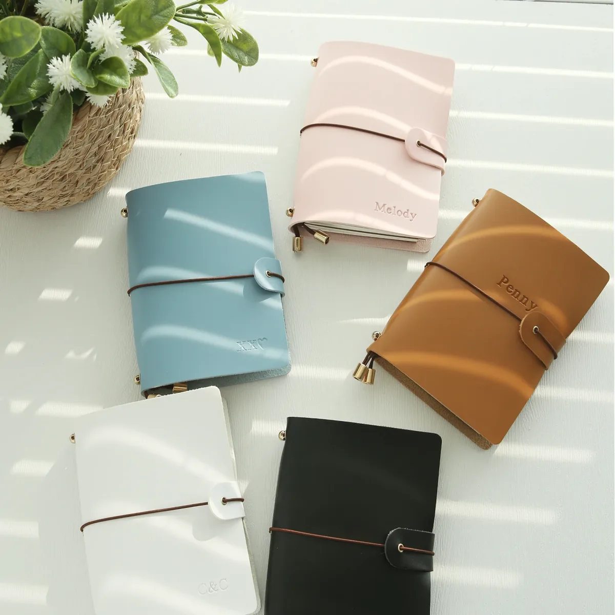 porte-passeport en cuir personnalisé avec nom gravé, carnet créatif a7, porte-cartes, bloc-notes de voyage portable, cadeau
