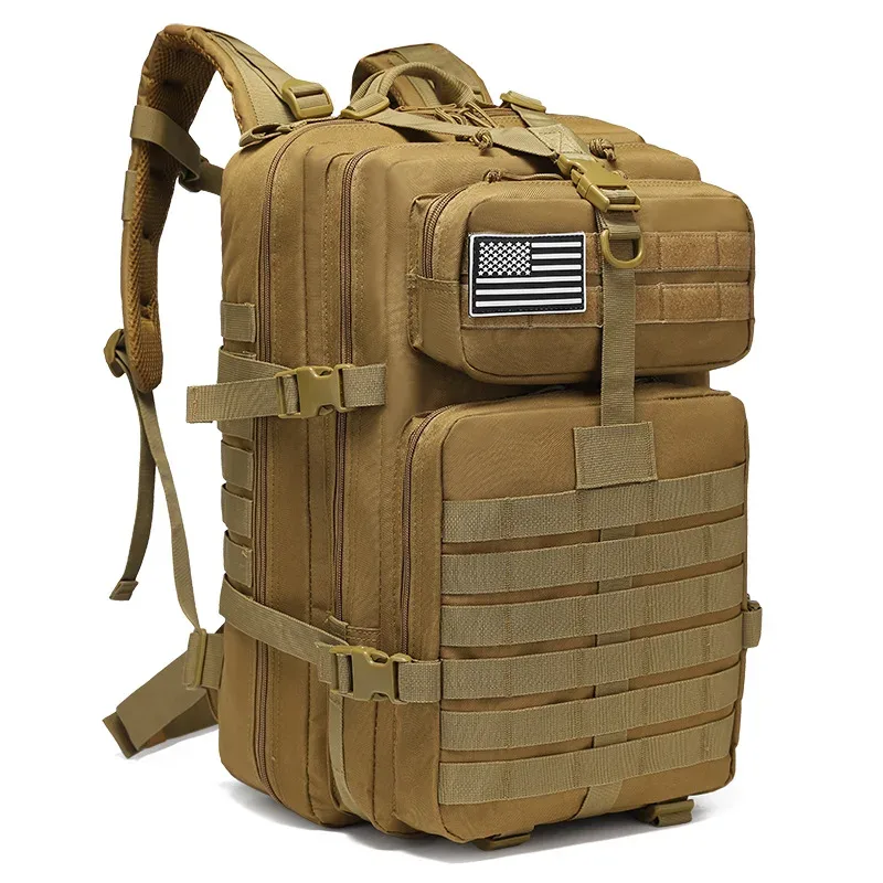 sac à dos tactique 45l, sac d'assaut tactique, sac de survie 3 jours, sac à dos de randonnée et de trekking