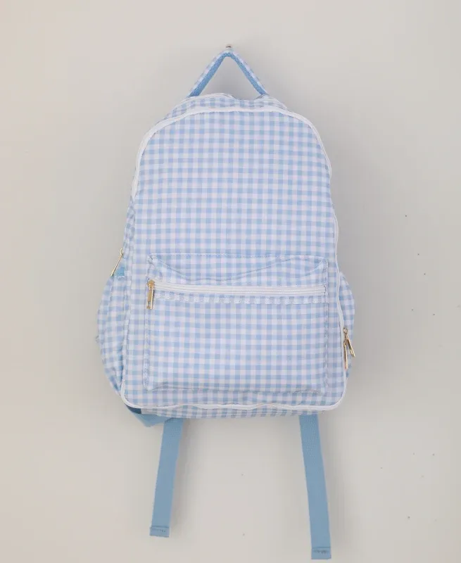sac à dos à volants vichy pour filles, avec manches porte-crayons, multi-poches, grande capacité pour adolescents, sac à dos de voyage pour la rentrée scolaire