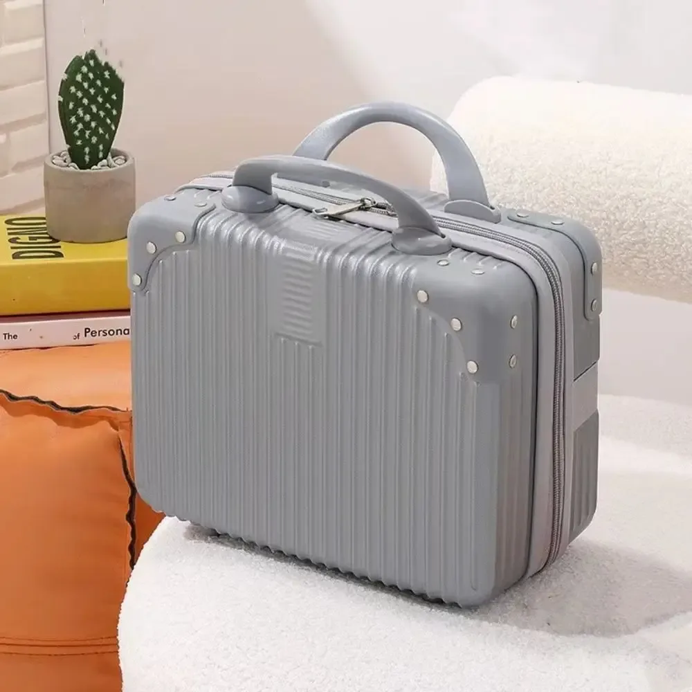 valise de voyage tendance 14 pouces, mini trousse de maquillage portable, organisateur de bagages, boîte à cosmétiques grande capacité, valise de cabine