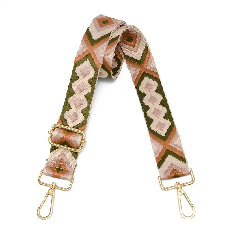 sangle de sac en nylon/coton pour femmes, sangles colorées pour bandoulière, accessoires de sac à bandoulière, ceintures réglables, sangles de sac à main
