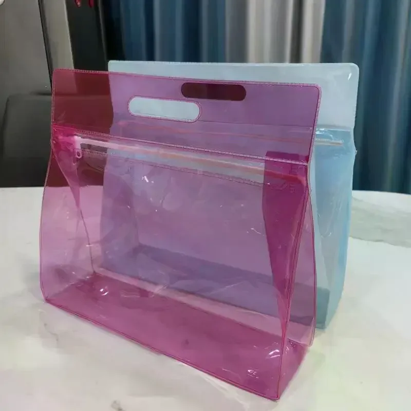 sac de rangement portable en eva imperméable avec fermeture éclair, séparation humide/sec pour la natation, la plage, les articles de toilette et le maquillage
