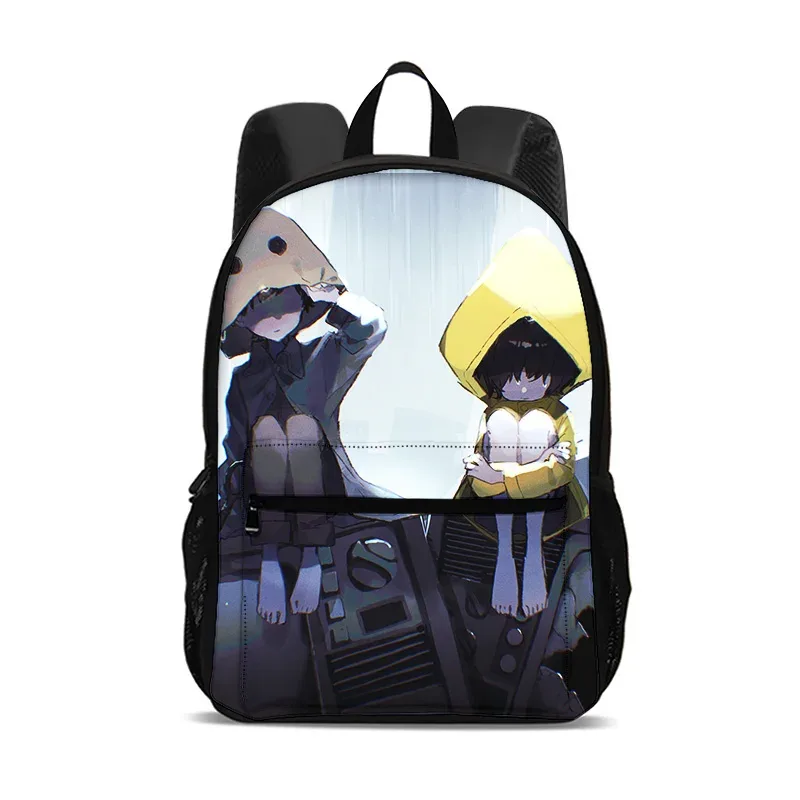 sac à dos little nightmares, sac pour ordinateur de grande capacité, léger, imprimé de dessins animés, nouveau style scolaire pour les étudiants et les étudiantes