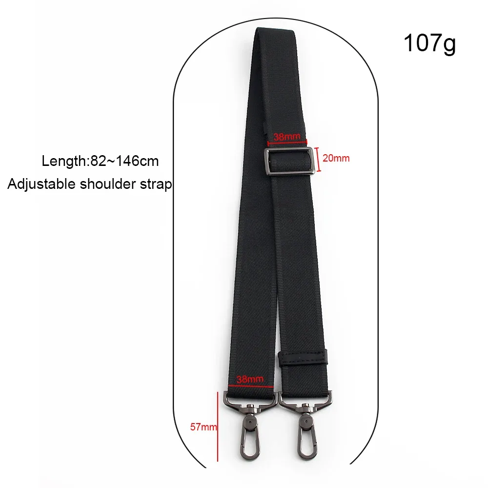 sac à bandoulière épais et détachable pour hommes, 1 pièce, accessoires pour sac d'ordinateur, porte-documents durable, large bandoulière, accessoires de bricolage