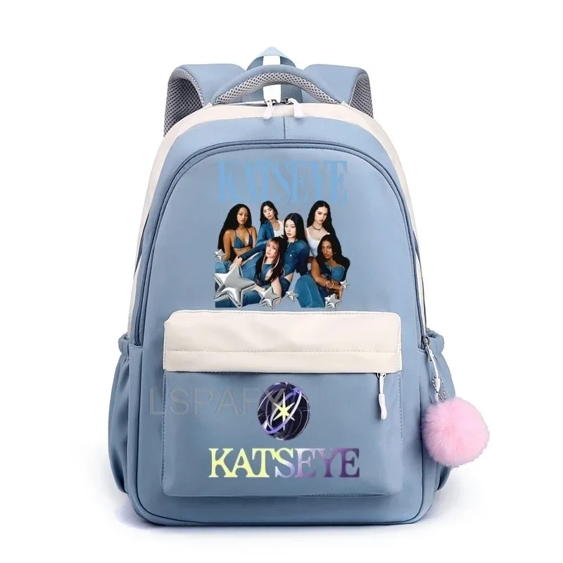 sac à dos pour ordinateur portable katseye funny teenager, sac d'école en toile cool pour femmes, sacs à dos d'étudiant de haute qualité, sac d'école tendance pour filles