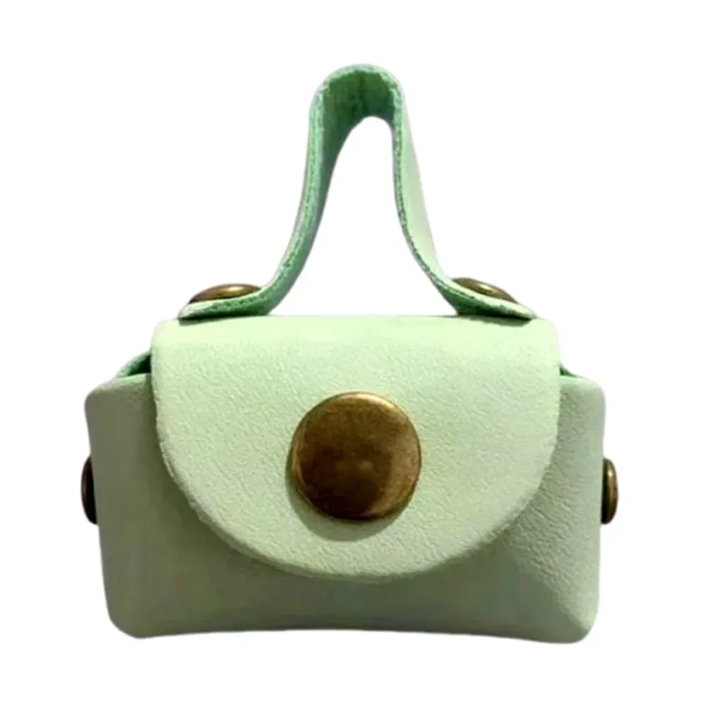 porte-monnaie en cuir pu tendance, mini sac de rangement multifonctionnel, petit cadeau décoratif, artisanat diy