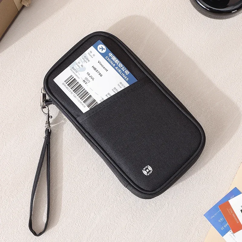 porte-passeport familial avec blocage rfid, portefeuille de voyage, organiseur de documents de voyage, étui pour cartes de crédit