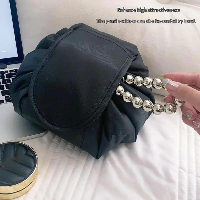 sac cosmétique à cordon pour femmes, sac de rangement de voyage, trousse de maquillage portable, trousse de toilette imperméable ▪