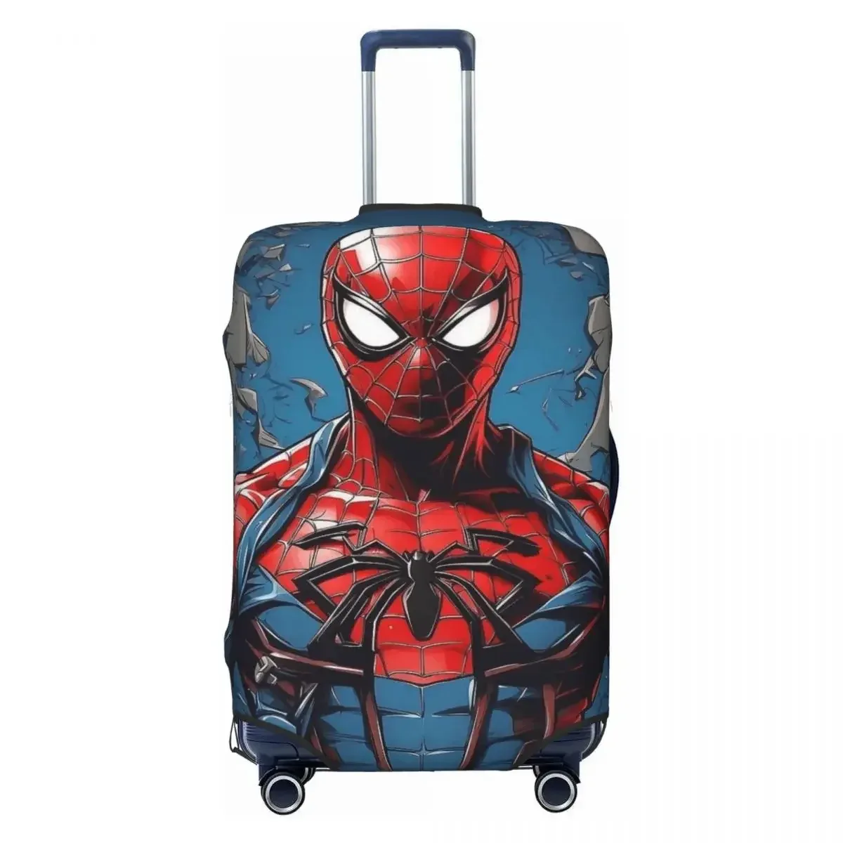housse de valise élastique au design araignée, adaptée aux bagages de 18 à 32 pouces, anti-rayures, anti-poussière, lavable, accessoire de voyage