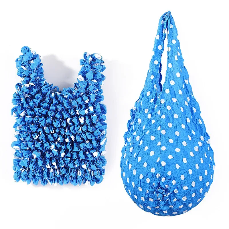 nouveau sac fourre-tout élastique réutilisable mini 1 pièce, grande capacité, sac à bandoulière portable, sac de rangement