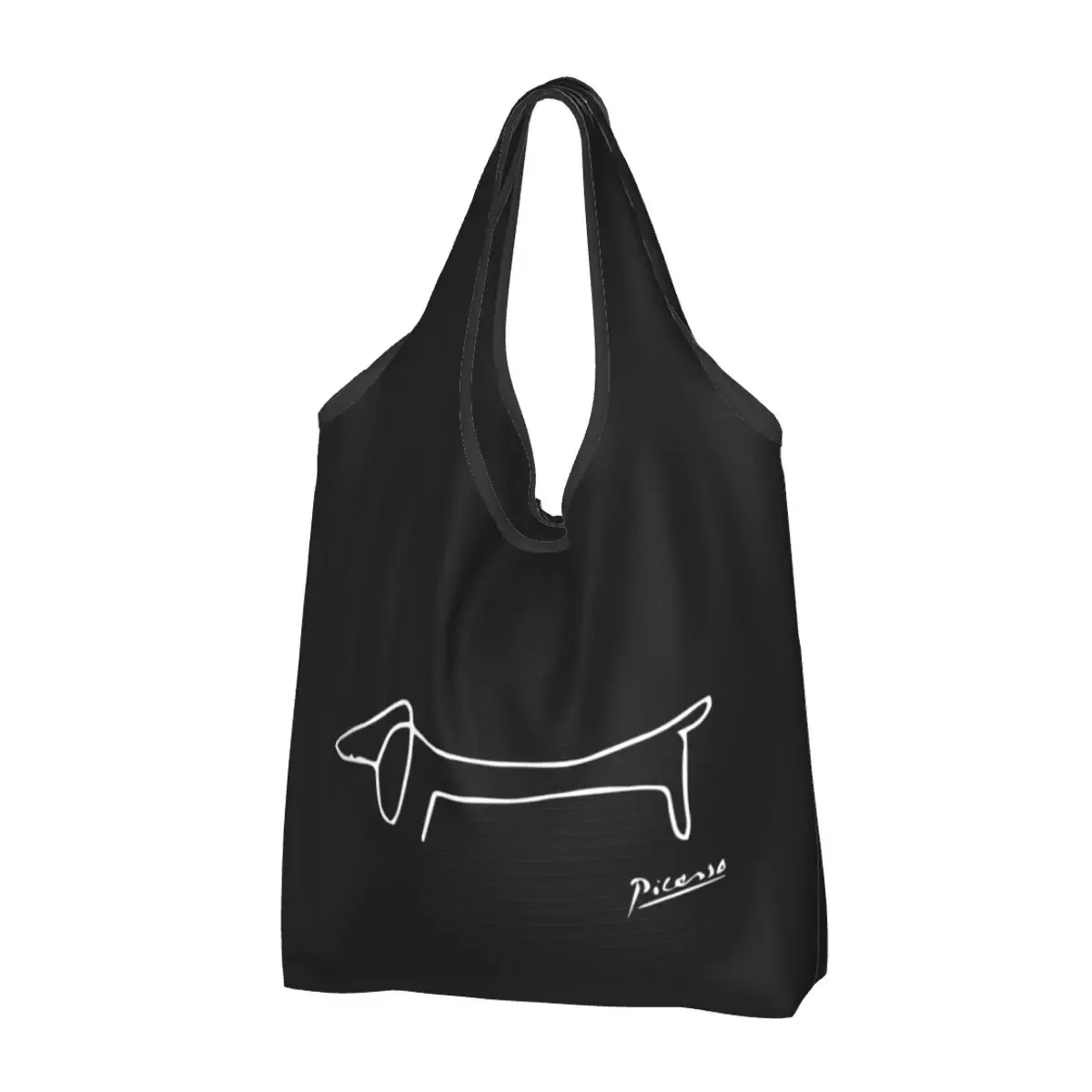personnalisé drôle espagne pablo picasso guernica shopping sac fourre-tout portable épicerie shopper sac à bandoulière