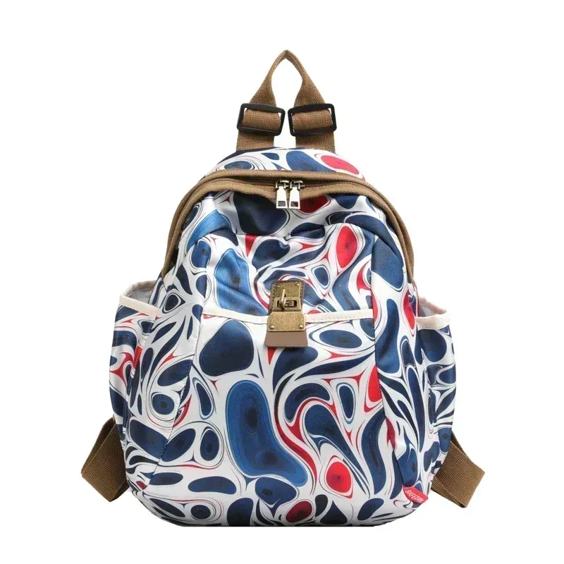 sac à dos polyvalent pour femmes, impression tendance, grande capacité, sac à dos décontracté en tissu oxford, nouveau cartable de voyage