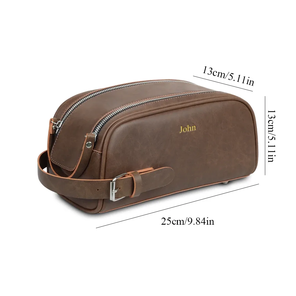sac de toilette imperméable de grande capacité, style rétro, avec nom personnalisé, sac de maquillage, sac de rangement, indispensable pour les voyages