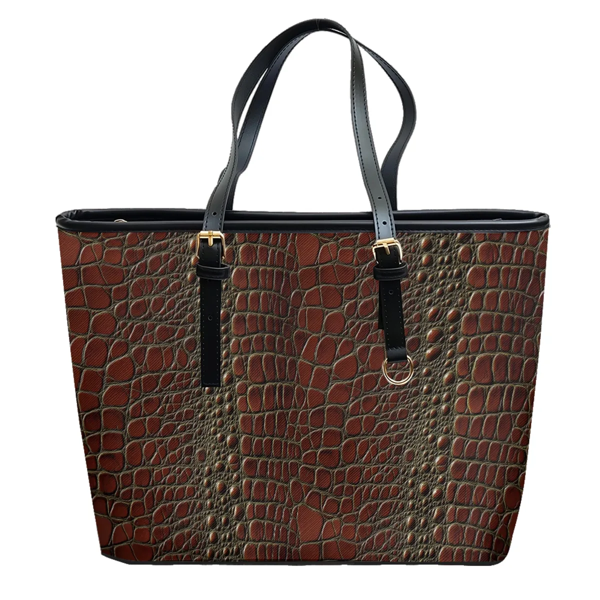 sac à bandoulière en cuir pvc oxford imprimé géométrique, fourre-tout léger à fermeture éclair, minimaliste, usage quotidien, sac à main convertible pour le travail et le week-end