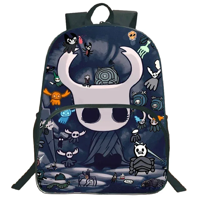 sac d'école léger sac à dos de chevalier creux jeu de dessin animé impression cartable pour enfants sac à dos de grande capacité garçons filles sac à dos de voyage