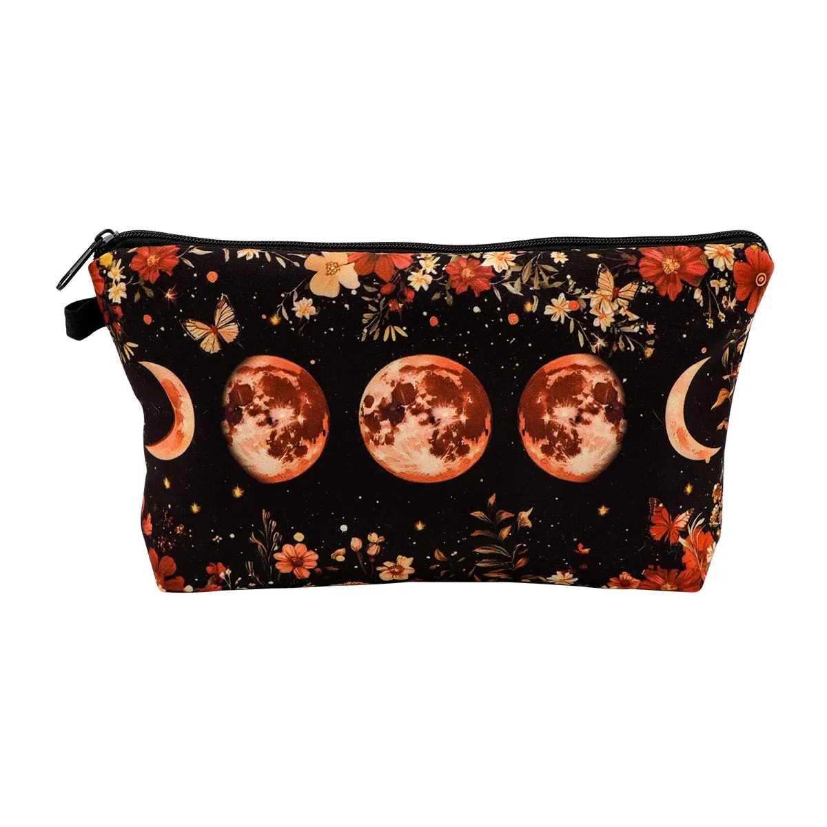 sacs à cosmétiques ciel étoilé en marbre, portables pour femmes, sac de rangement de voyage visage soleil lune rouge à lèvres cosmétiques petits sacs étui de rangement