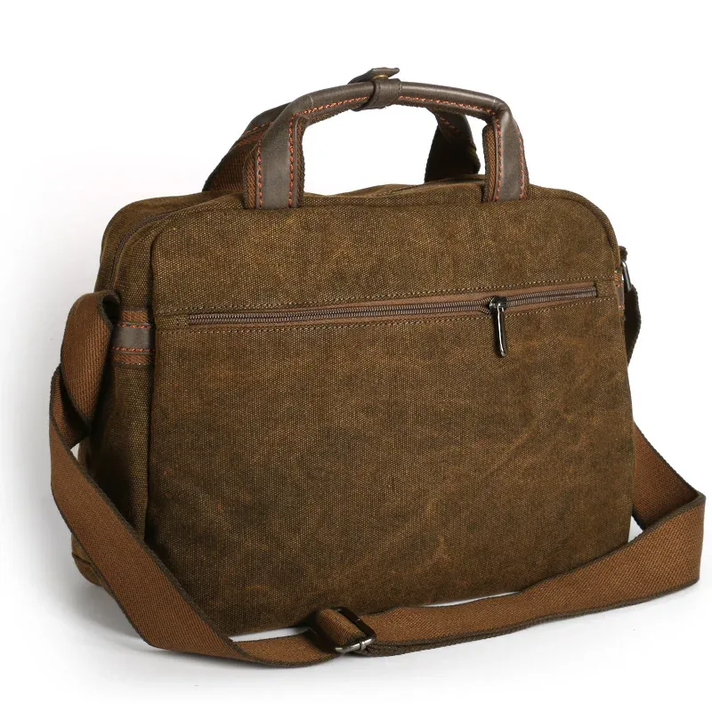 ruil – mallette multifonction rétro classique pour hommes, porte-documents en toile, vintage, résistant à l'usure, trousse à outils de loisirs