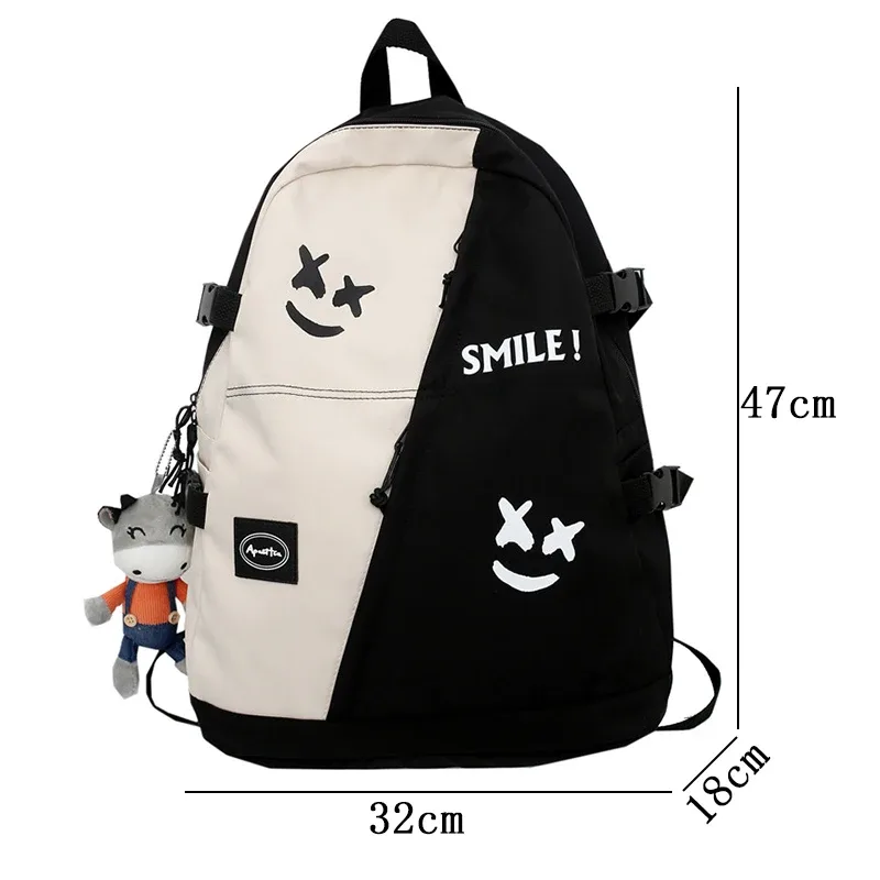 mode grand sac à dos amoureux d'hiver voyage sac à dos femmes ordinateur portable mochila pour adolescent bookbag nouveau collège sac d'école hommes sac à dos