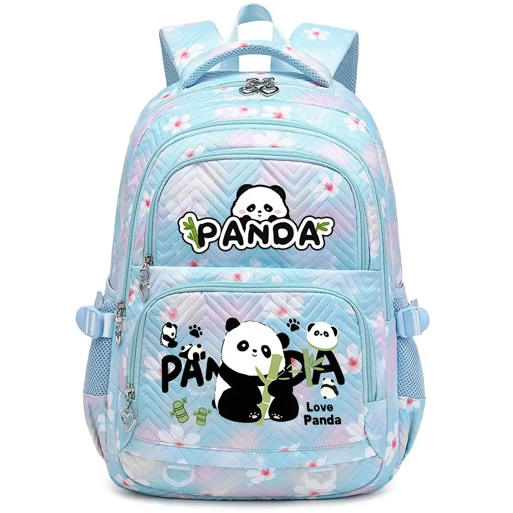 nouveau panda he hua sac à dos mignon dessin animé imprimé étudiant cartable mode garçons filles haute qualité grande capacité voyage sacs à dos